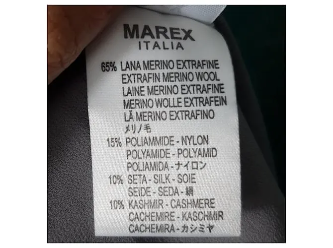 Autre Marque Vestido lencero de seda fantasía de Angelo Marani talla 44. Gris 