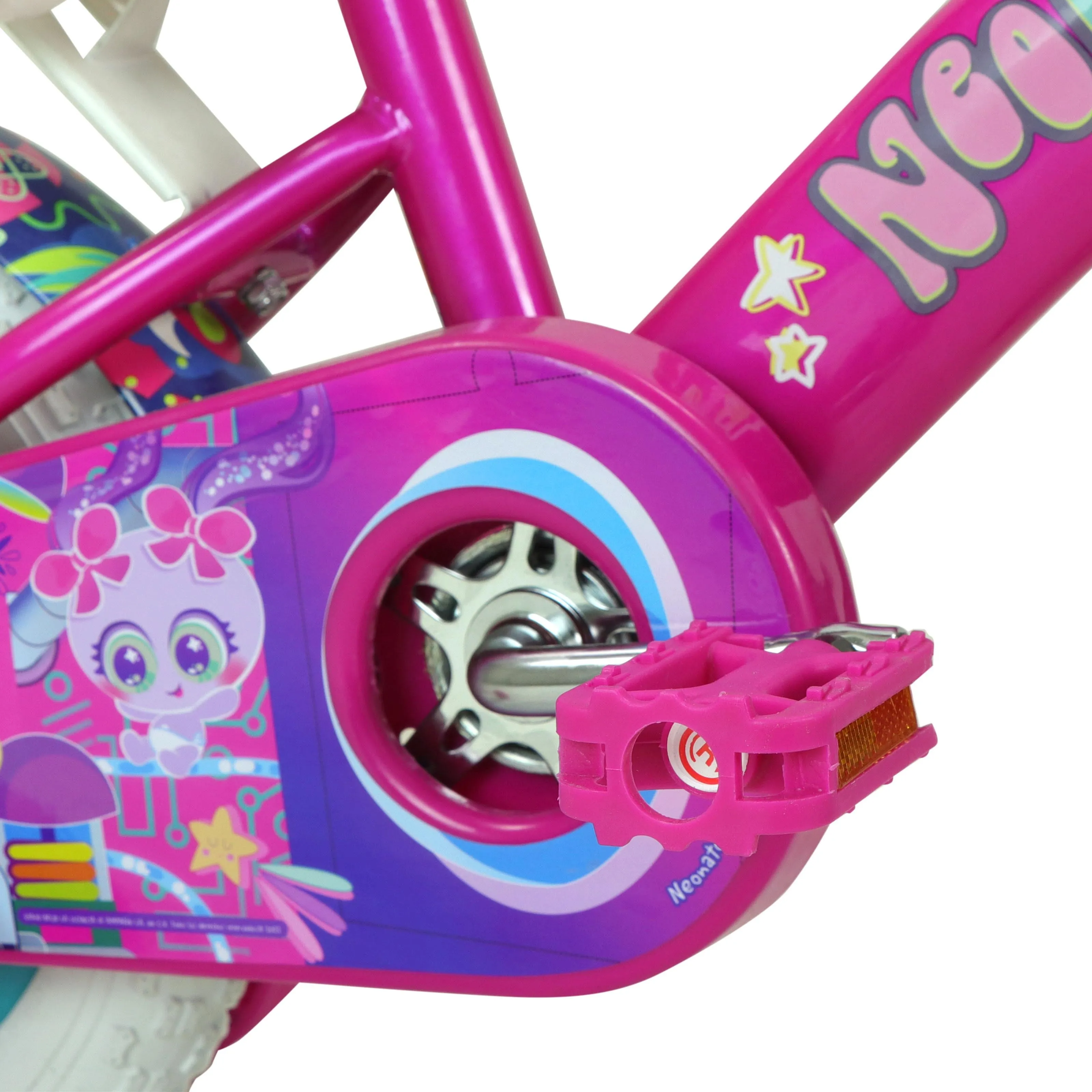 Bicicleta DISTROLLER Infantil NEONATO R12 1V. Nia Frenos Contrapedal Ruedas Laterales-Salpicaderas-Timbre-Porta Mueca Acero Rosa