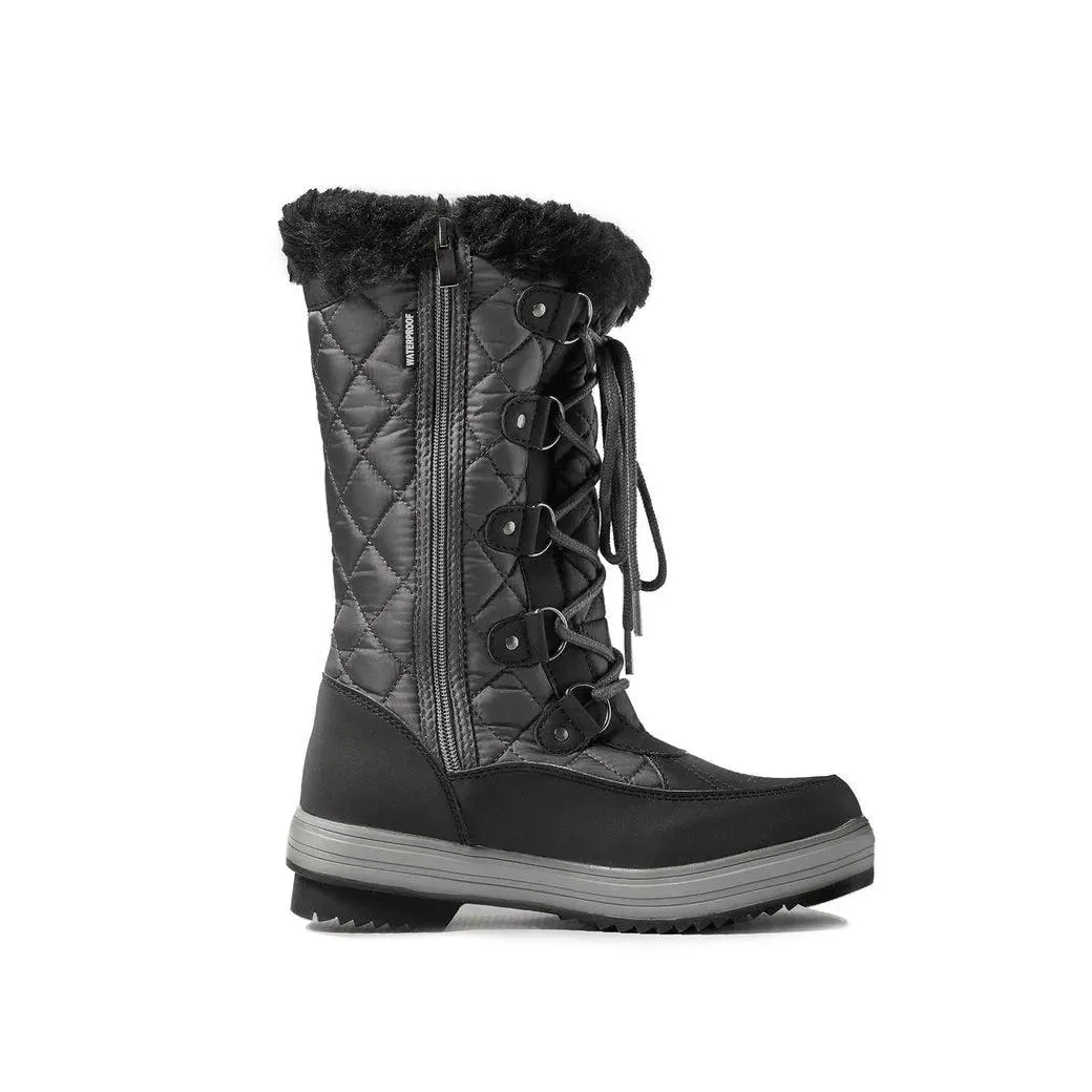 Botas Alaska Zafiro Impermeables Mujer Gris Negro