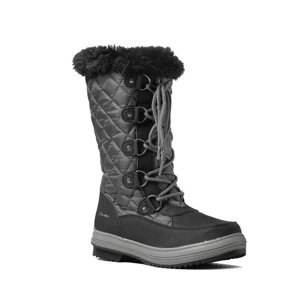 Botas Alaska Zafiro Impermeables Mujer Gris Negro