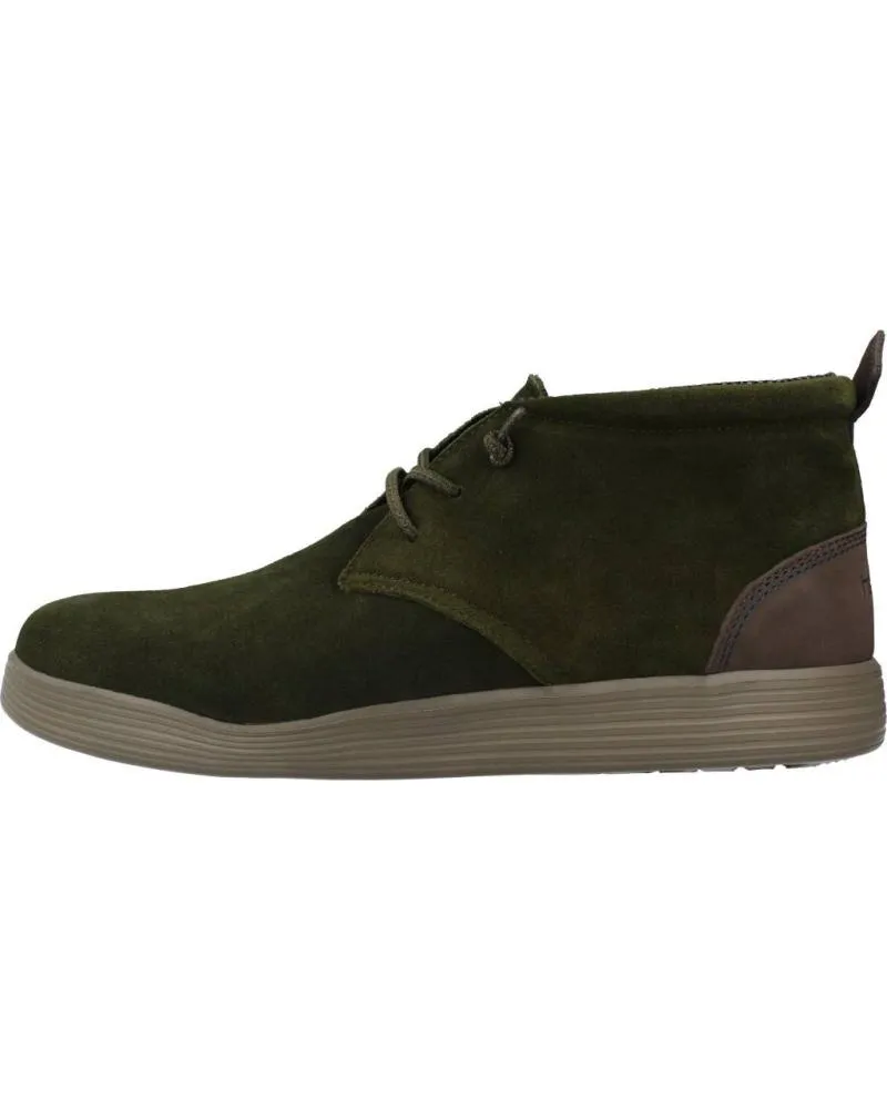 Botines de Hombre HEY DUDE JO SUEDE VERDE