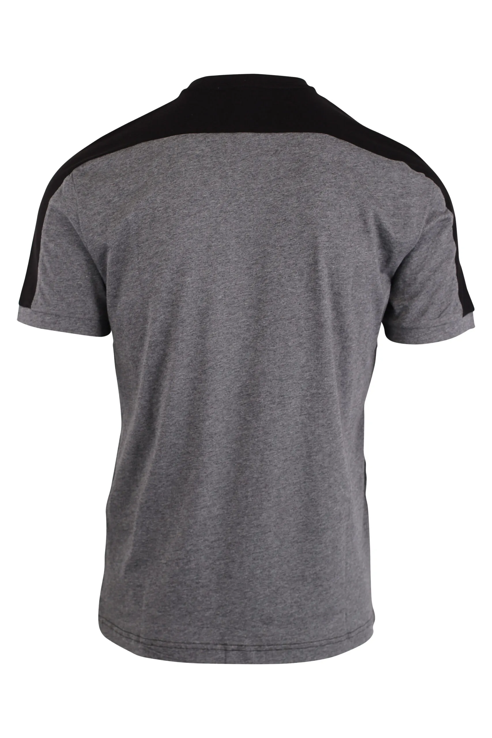 Camiseta negra con gris con logo 