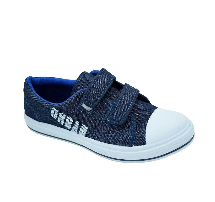 CANVAS PUNTERA KFY21929 DOBLE VELCRO PLAYERA NIÑO ZAPATILLA CÓMODA LONA VAQUERO 27098