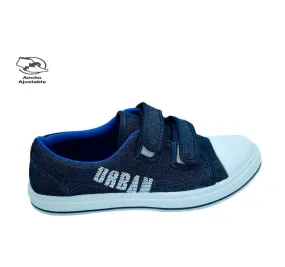 CANVAS PUNTERA KFY21929 DOBLE VELCRO PLAYERA NIÑO ZAPATILLA CÓMODA LONA VAQUERO 27098