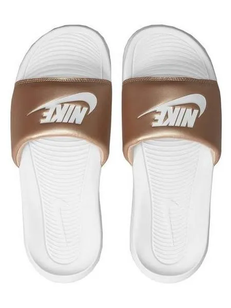 Chancla Nike Victori One Bco/Bronce