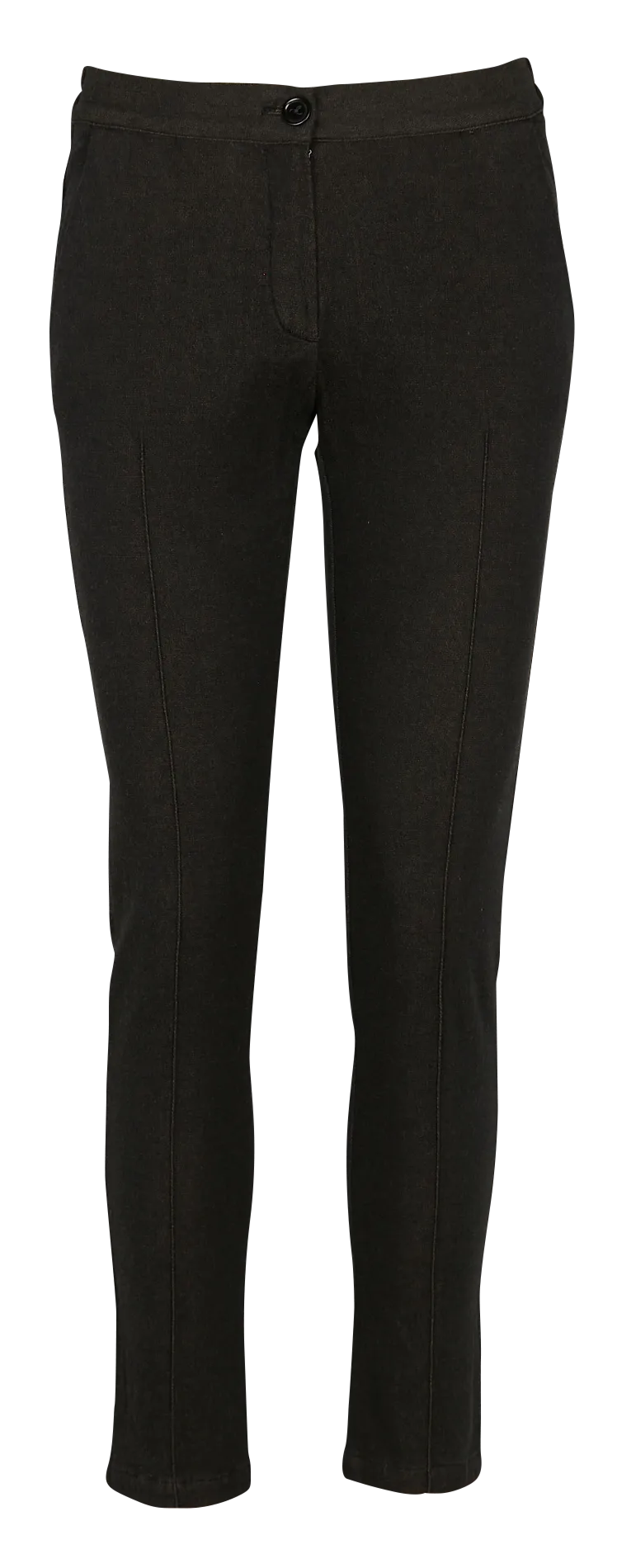 COTELAC Pantalón de algodón mezclado recto en negro