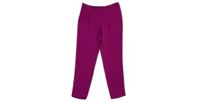 Diane Von Furstenberg Pantalón de crepe DvF Jacques Cady magenta Rosa Púrpura Fucsia 