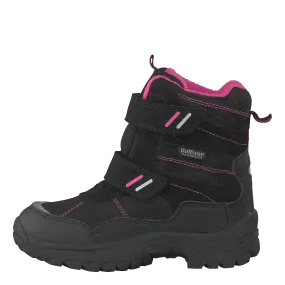 Gulliver zapatos 430-9113 Waterproof Warm Lined Black/fuchsia