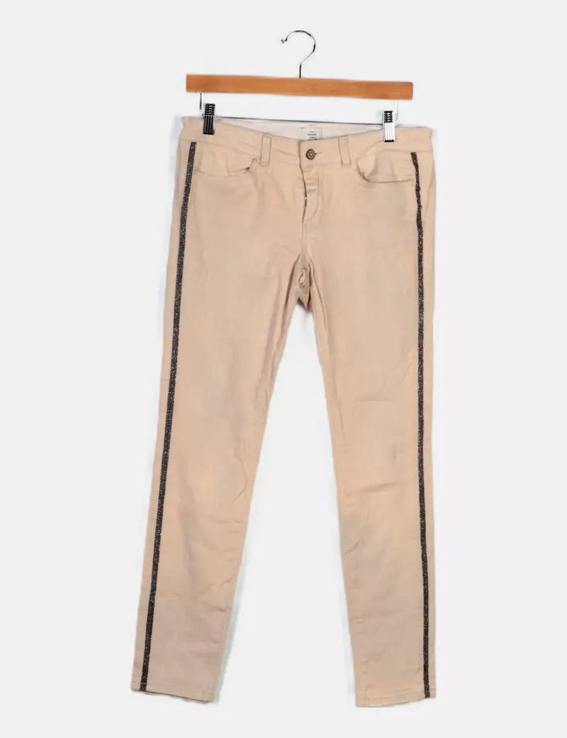 Hoss Intropia Pantalón camel combinado