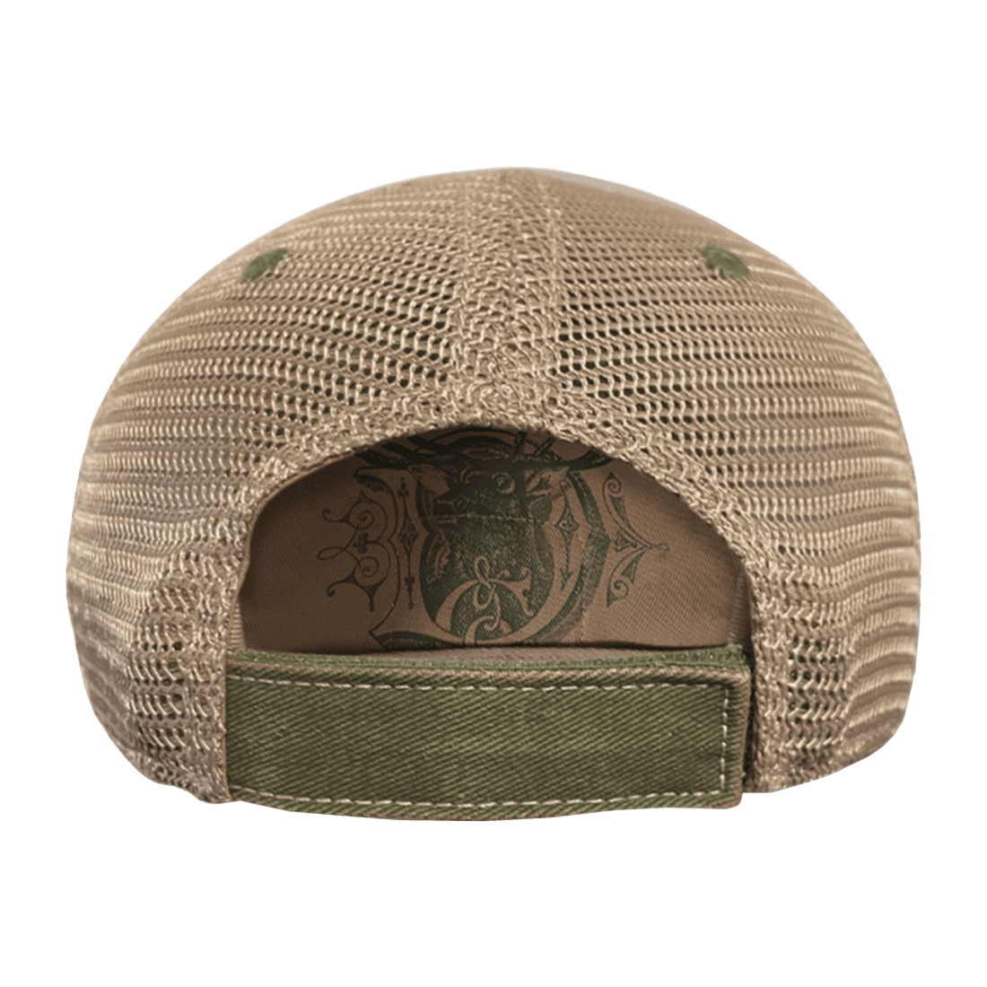 John deere j52f-02wt-jdr-j2t gorra algodon y polister con malla para niños verde/beige