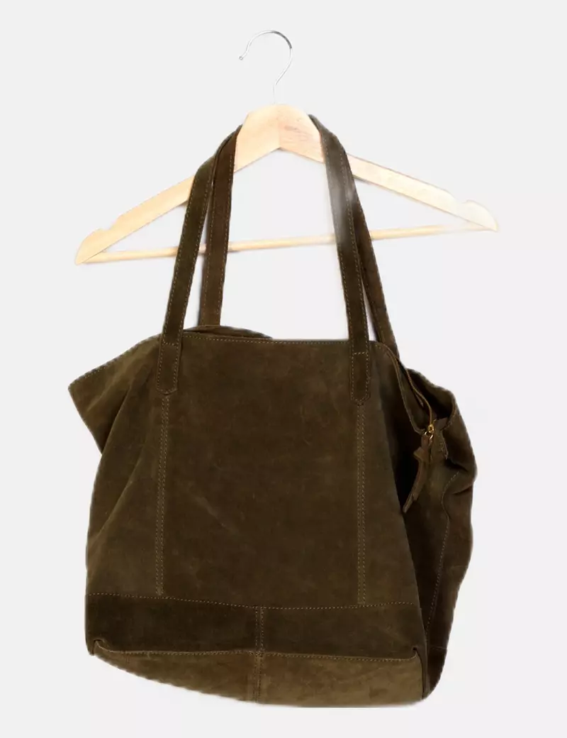 Mango Tote bag verde básico