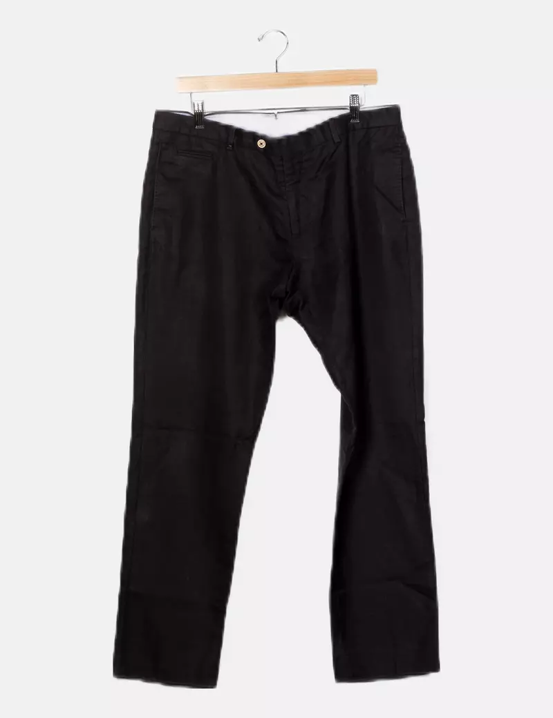 Massimo Dutti Pantalón negro recto