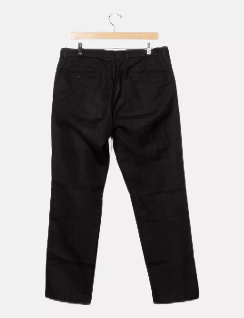 Massimo Dutti Pantalón negro recto