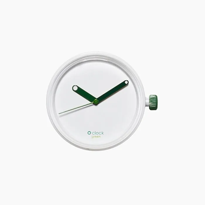 Mecanismo hands verde O clock