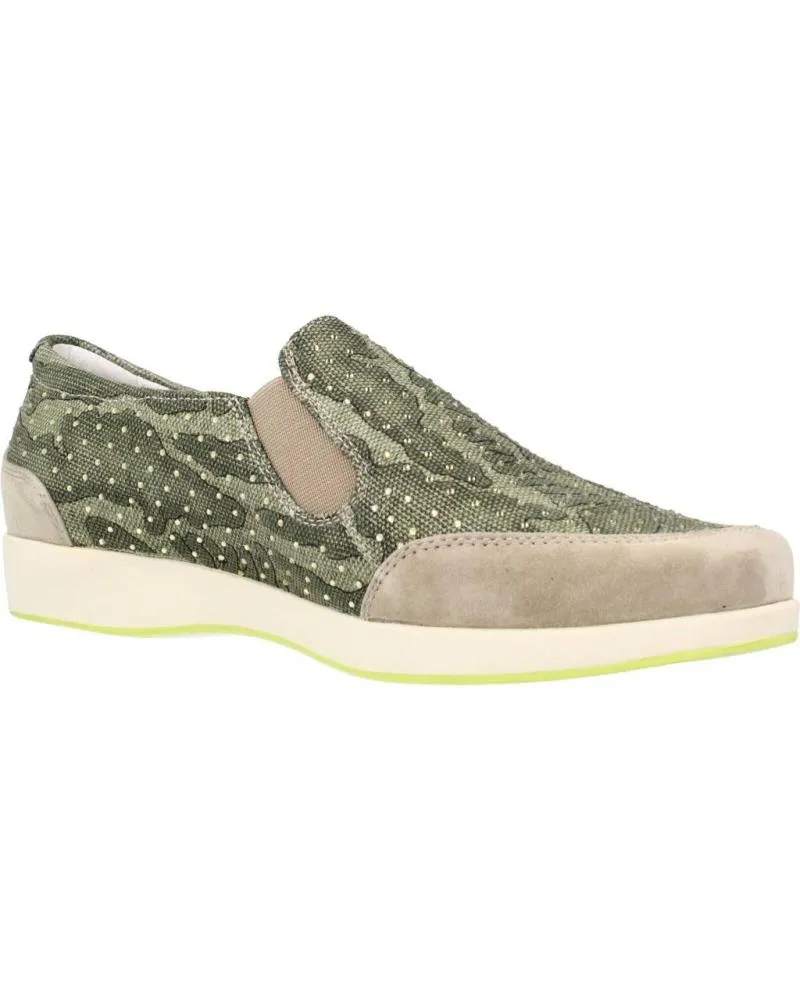 Mocasines STONEFLY  de Mujer MOCASINES MUJER MODELO CLAUDE 4 BIS CAMOUFL COLOR VERDE  Q31