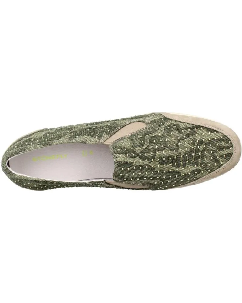 Mocasines STONEFLY  de Mujer MOCASINES MUJER MODELO CLAUDE 4 BIS CAMOUFL COLOR VERDE  Q31