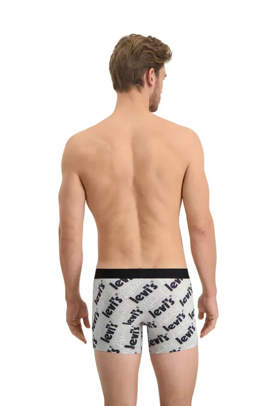 Pack 2 Boxers Levi´s en gris con logo grande y negro