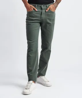 PANTALON DENIM SPANDEX SLIM FIT VERDE MILITAR PV24