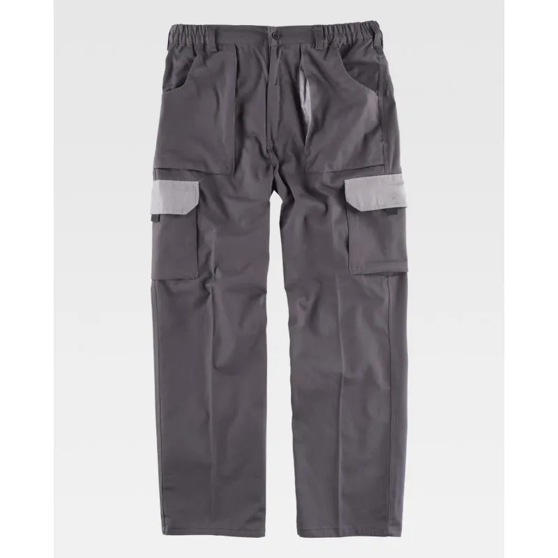 Pantalón de algodón combinado con bolsillos inclinados WORKTEAM Future WF1560