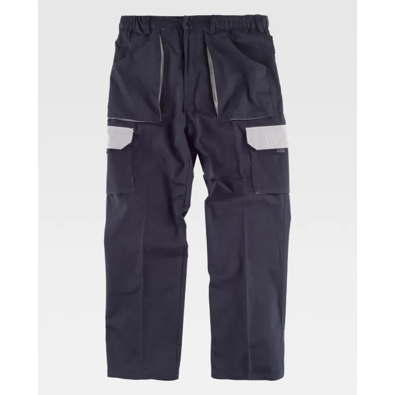 Pantalón de algodón combinado con bolsillos inclinados WORKTEAM Future WF1560