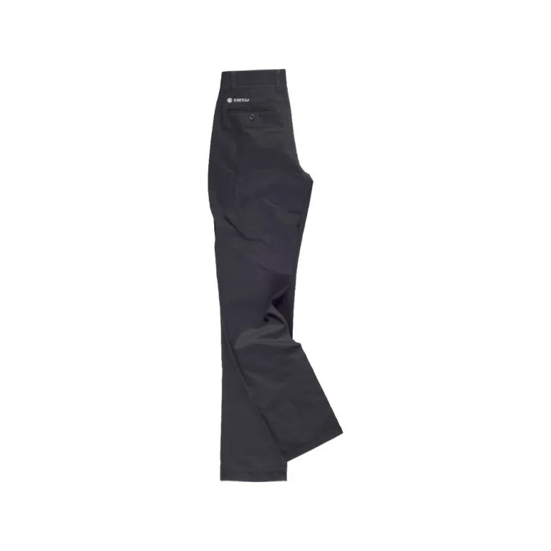 Pantalón recto de algodón para mujer con cierre de botón WORKTEAM B4025