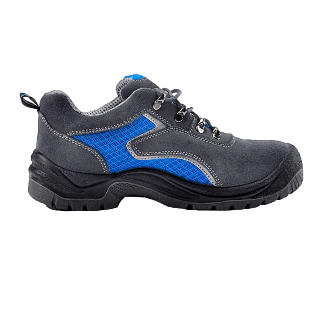 Safety shoes l-7305 talla 43 zapato de cuero punta de acero anti-estatico gris