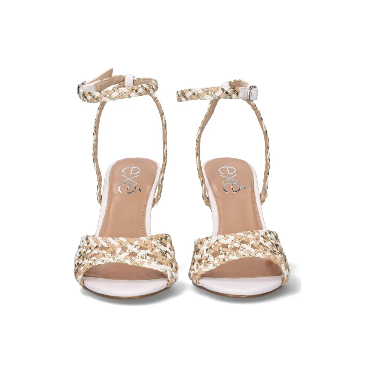 SANDALIA TACÓN EXÉ REBECA-447 WHITE BEIGE