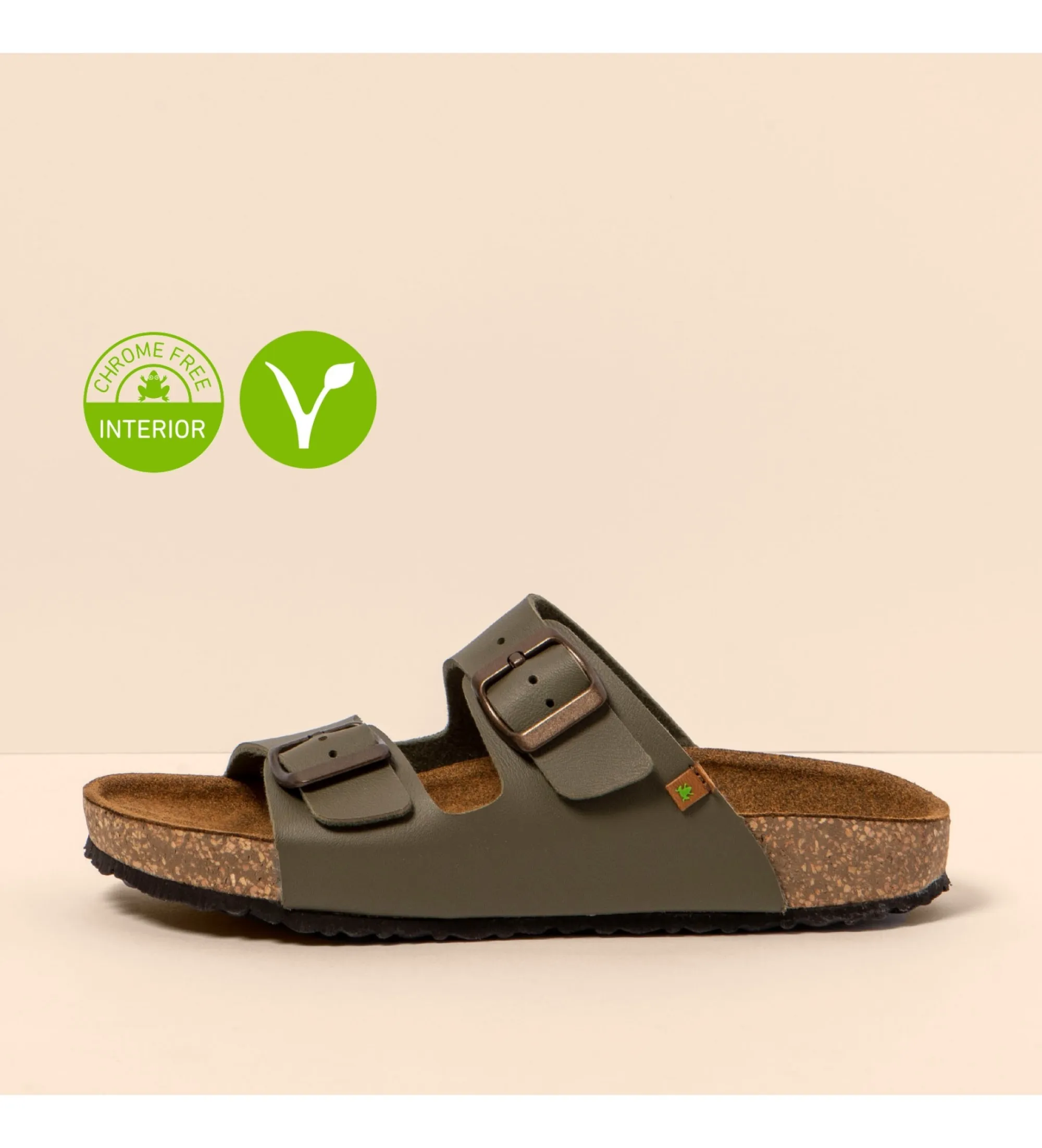 Sandalias Ne50 Vegano verde oscuro