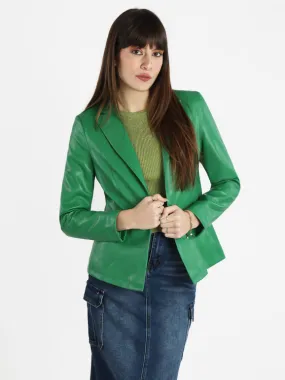 Solada Chaqueta de piel sintética para mujer.