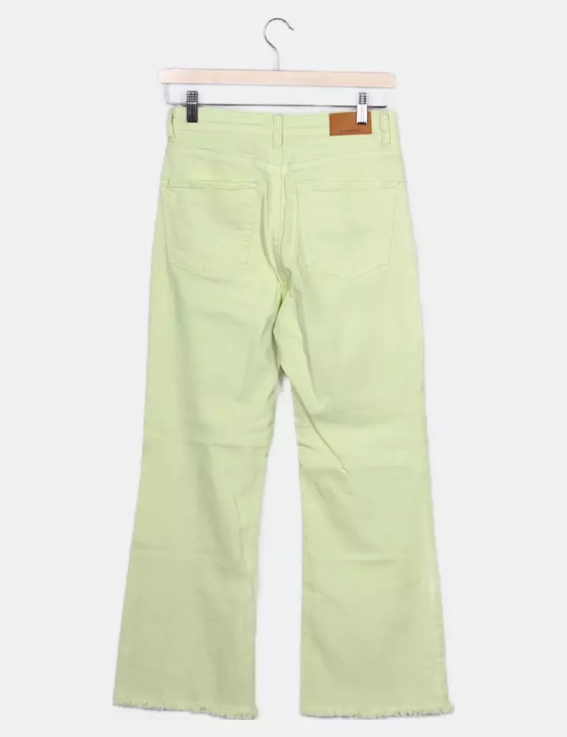 Stradivarius Jean verde básico