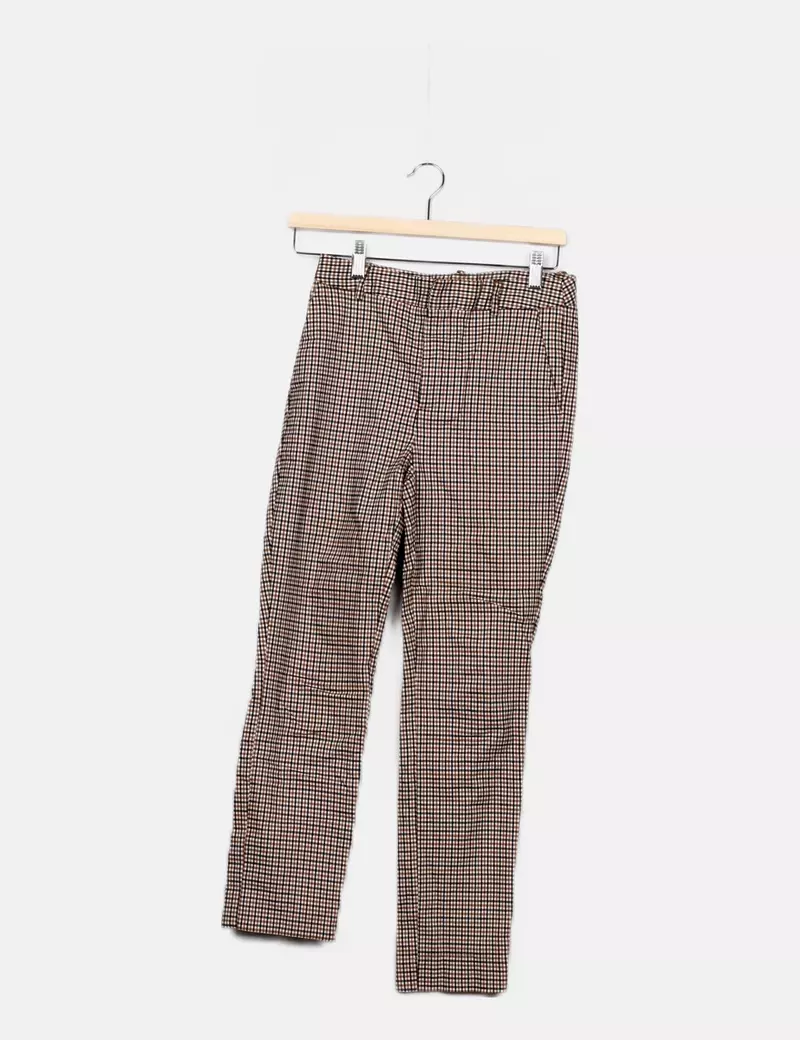 Stradivarius Pantalón n beige estampado