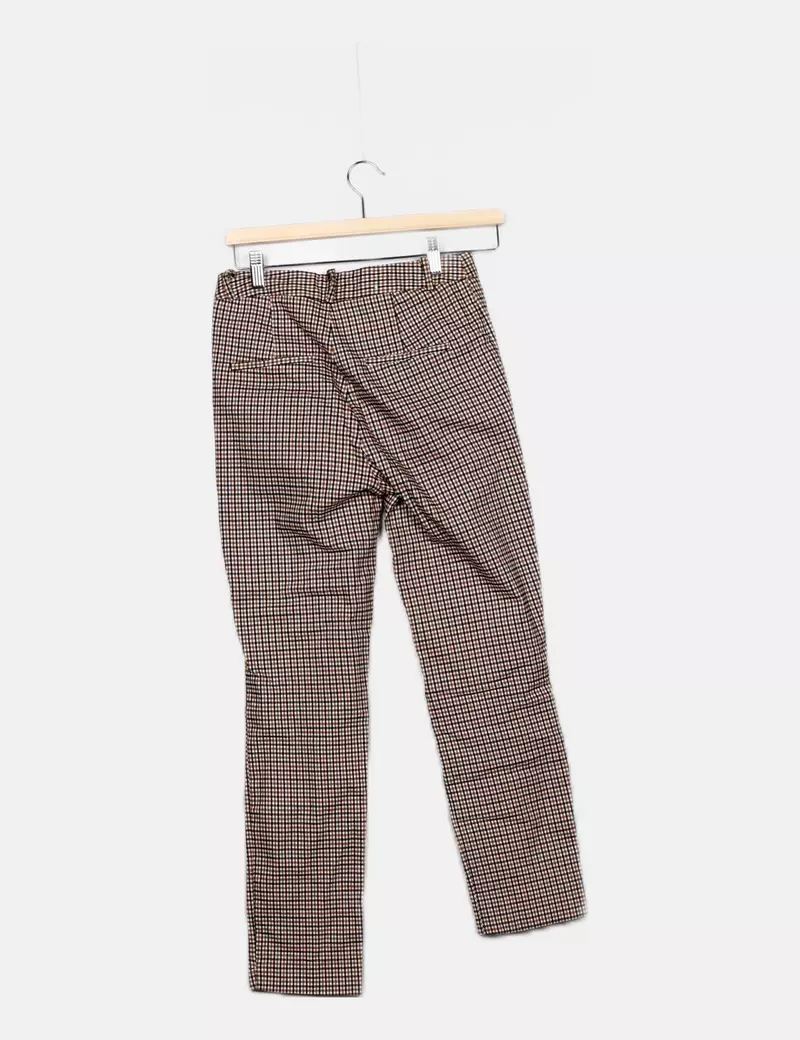 Stradivarius Pantalón n beige estampado