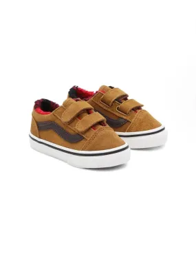 Zapatilla Baby Vans Old Skool V Cozy Marron