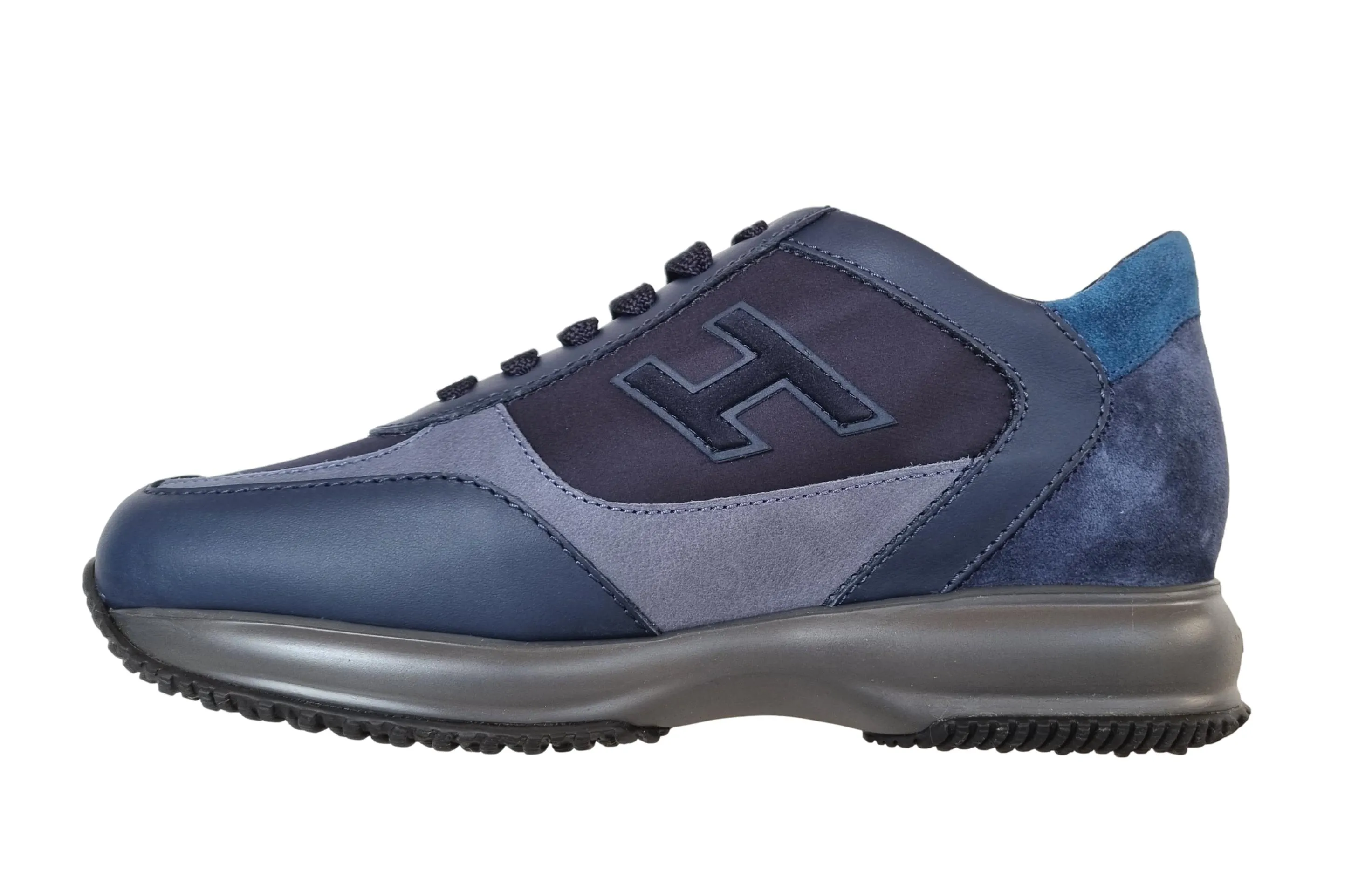 Zapatilla de deporte interactiva Hogan para hombre en piel H 3D HXM00N0Q101QBW8P