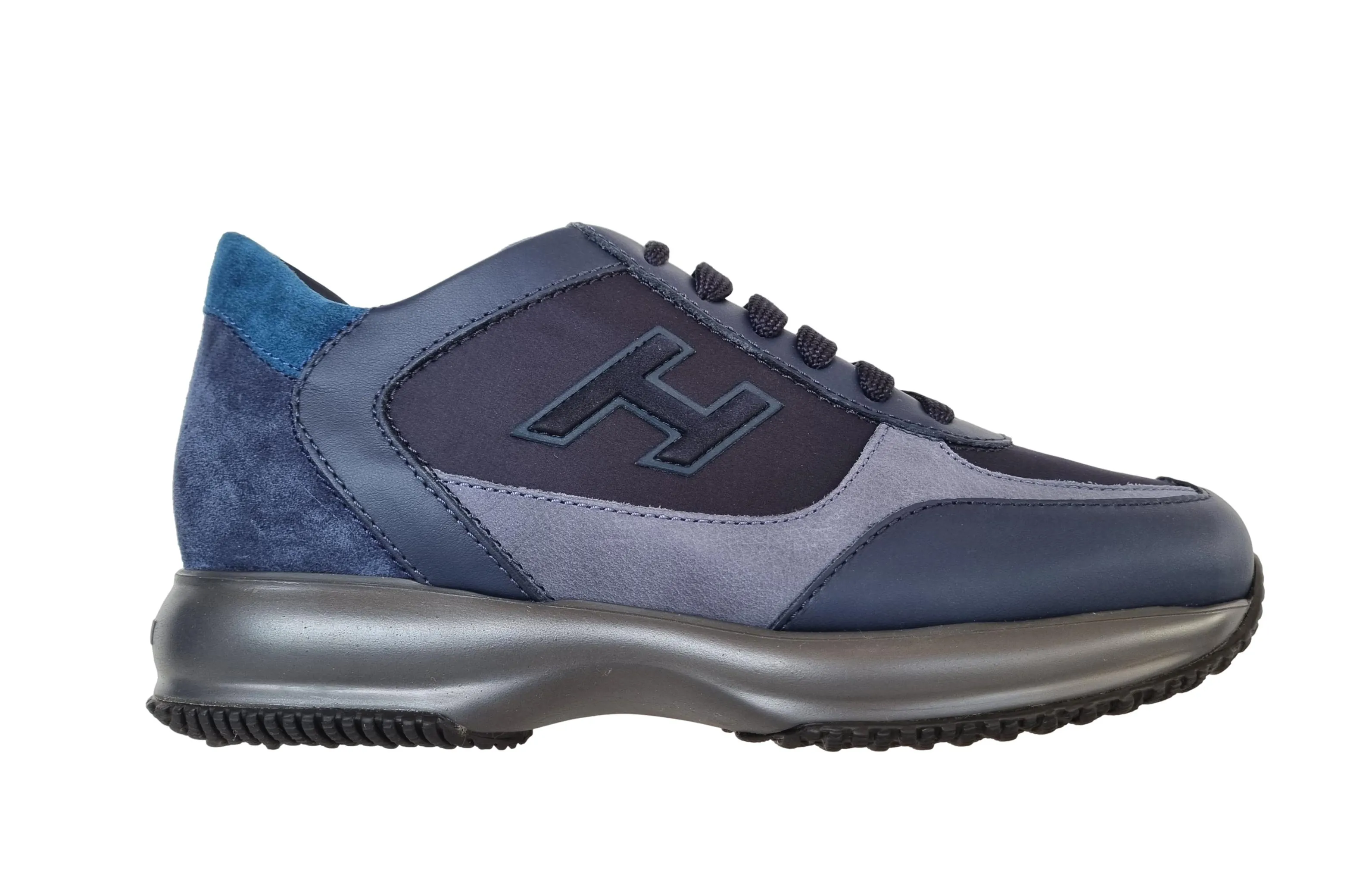 Zapatilla de deporte interactiva Hogan para hombre en piel H 3D HXM00N0Q101QBW8P