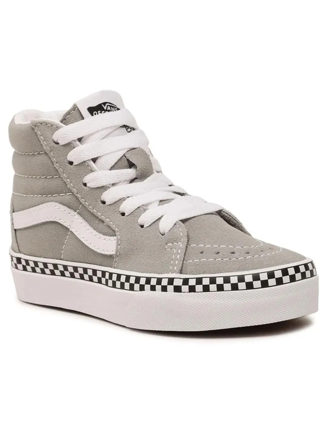 Zapatilla Niñ@ Vans Sk8-Hi Gris Cuadros