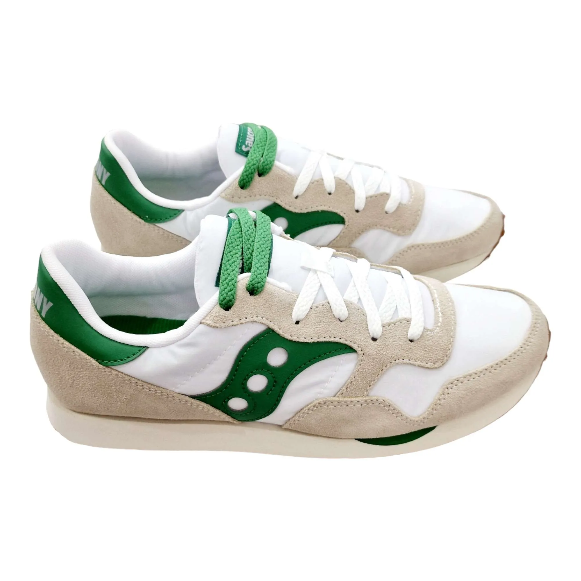 ZAPATILLAS SAUCONY DXN TRAINER HOMBRE BLANCA Y VERDE VERDE