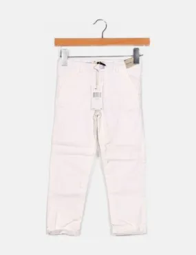 Zippy Pantalón chino blanco básico