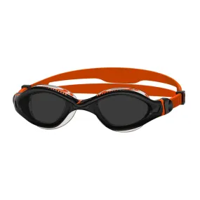 Zoggs gafas Tiger LSR+ Negro Naranja Tintado Ahumado Small